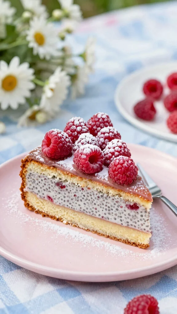 11 Healthy Cake Recipes You Can Feel Good About Eating - 10. Raspberry Chia Seed Cake 1