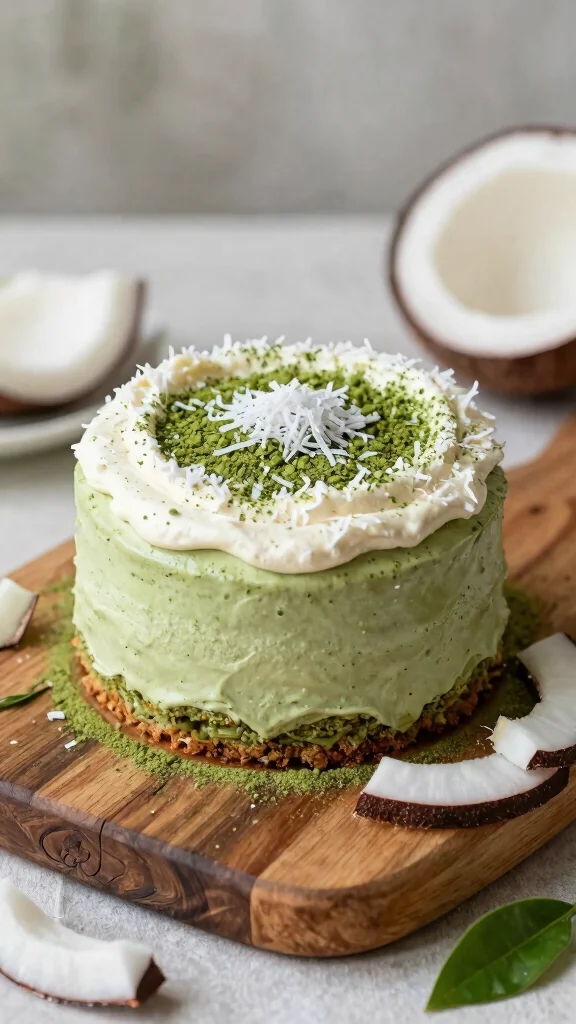 11 Unique Cake Recipes That Stand Out from the Crowd - 4. Matcha Coconut Cake 1