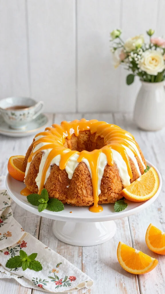 12 Cake Recipes Using Yogurt: Moist and Tangy Every Time - 4. Orange Yogurt Bundt Cake 1