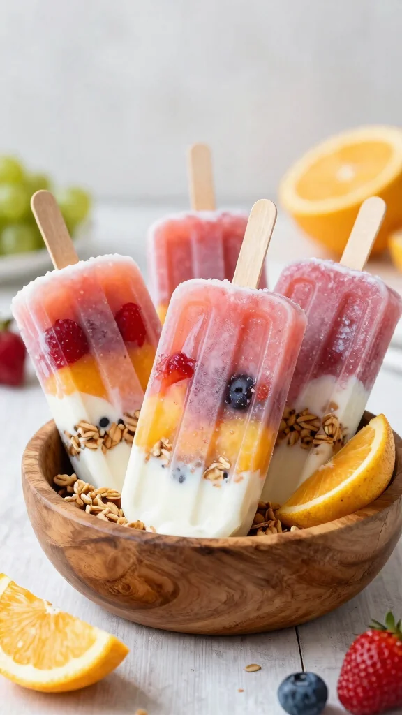 12 Fun Baking Recipes That Make Time in the Kitchen a Joy - 6. Yogurt Parfait Popsicles 1