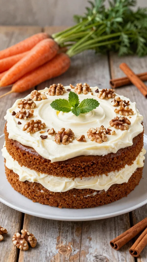 12 Gluten Free Cake Recipes That Don't Sacrifice Flavor - 3. Decadent Carrot Cake with Cream Cheese Frosting 1