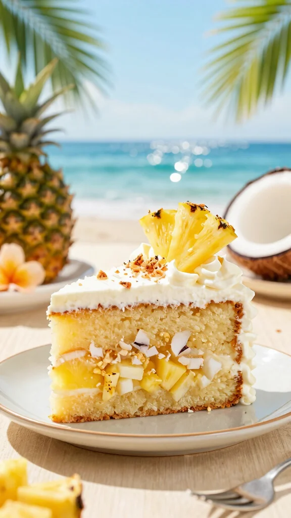 12 Summer Cake Recipes Cool, Refreshing, and Fruity - 3. Tropical Coconut Pineapple Cake 1