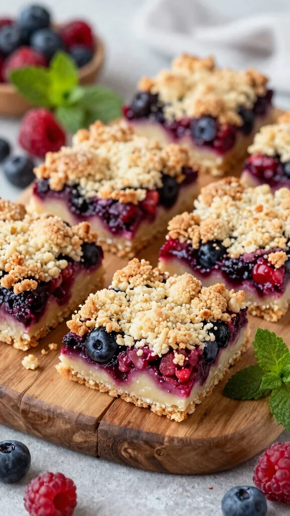 13 Baking Recipes You Can Freeze for Later - 10. Berry Crumble Bars 1