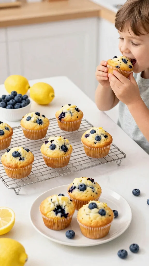13 Baking Recipes for Kids: Fun, Easy, and Mess-Free - 13. Lemon Blueberry Muffins 1