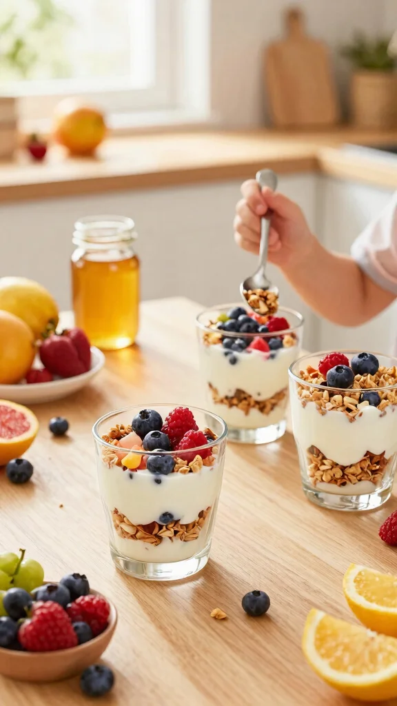 13 Baking Recipes for Kids: Fun, Easy, and Mess-Free - 3. Yummy Fruit and Yogurt Parfaits 1