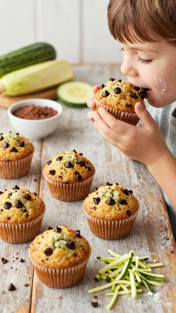13 Baking Recipes for Kids: Fun, Easy, and Mess-Free - 8. Zucchini Chocolate Chip Muffins 1