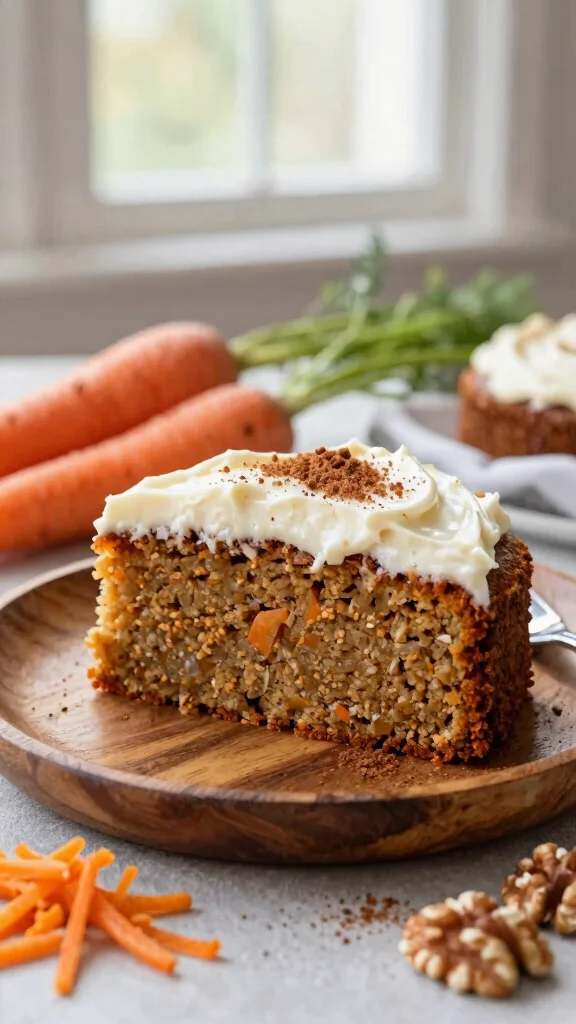 13 Low Sugar Cake Recipes That Still Taste Sweet - 3. Coconut Flour Carrot Cake 1