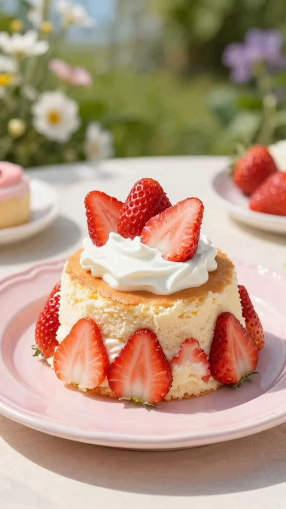13 Low Sugar Cake Recipes That Still Taste Sweet - 9. Strawberry Shortcake with Greek Yogurt 1