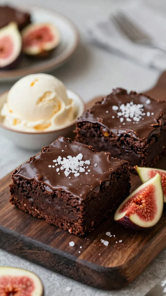 13 Small Batch Baking Recipes No Leftovers, No Waste - 13. Dark Chocolate Fig Brownies 1