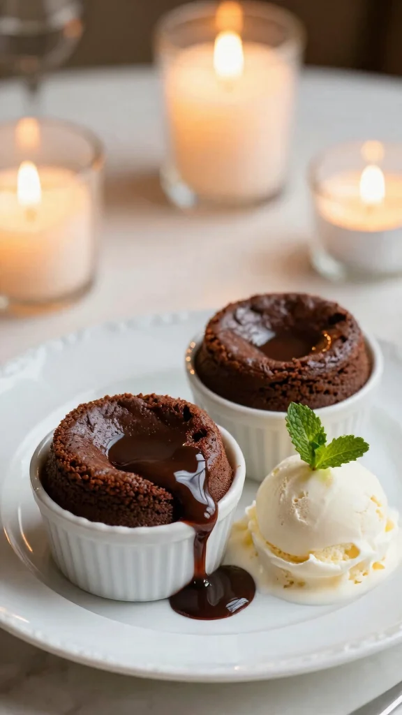 13 Small Batch Baking Recipes No Leftovers, No Waste - 5. Mini Chocolate Lava Cakes 1