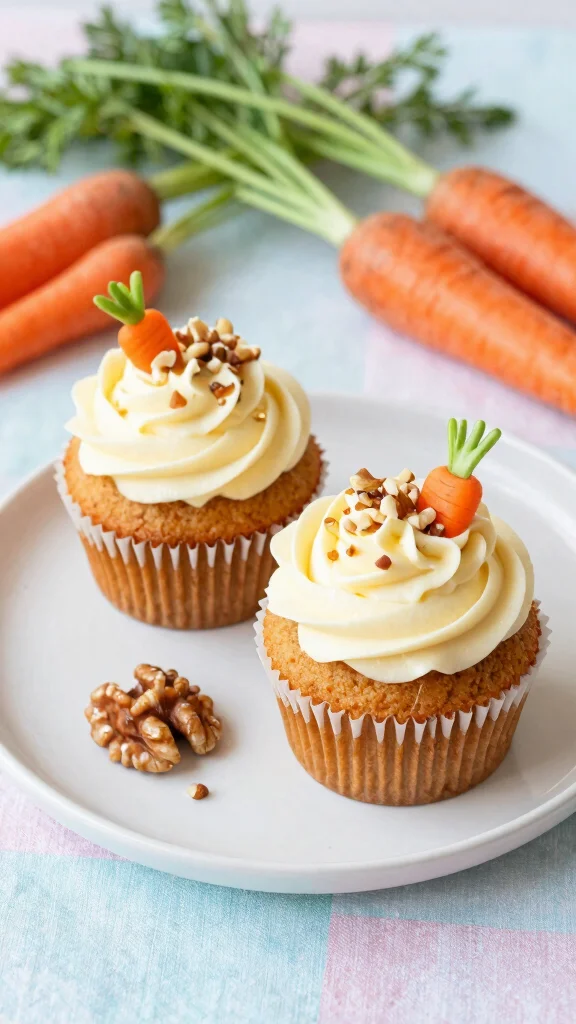 13 Small Batch Baking Recipes No Leftovers, No Waste - 6. Carrot Cake Cupcakes for Two 1