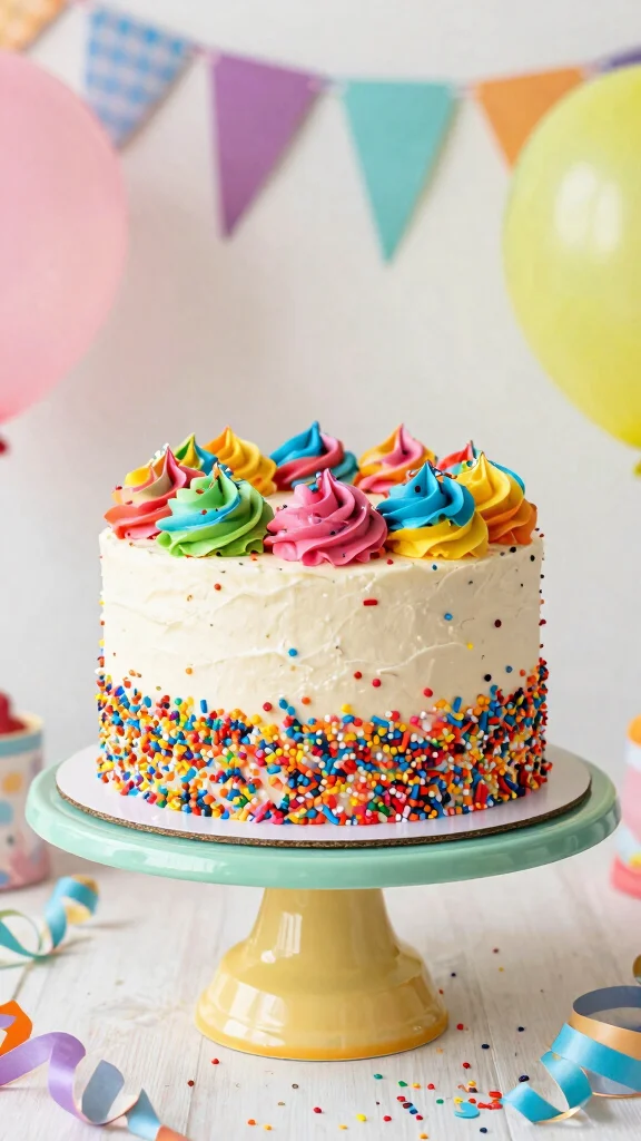 13 Vintage Cake Recipes Classic Flavors from Decades Past - 10. Funfetti Cake 1
