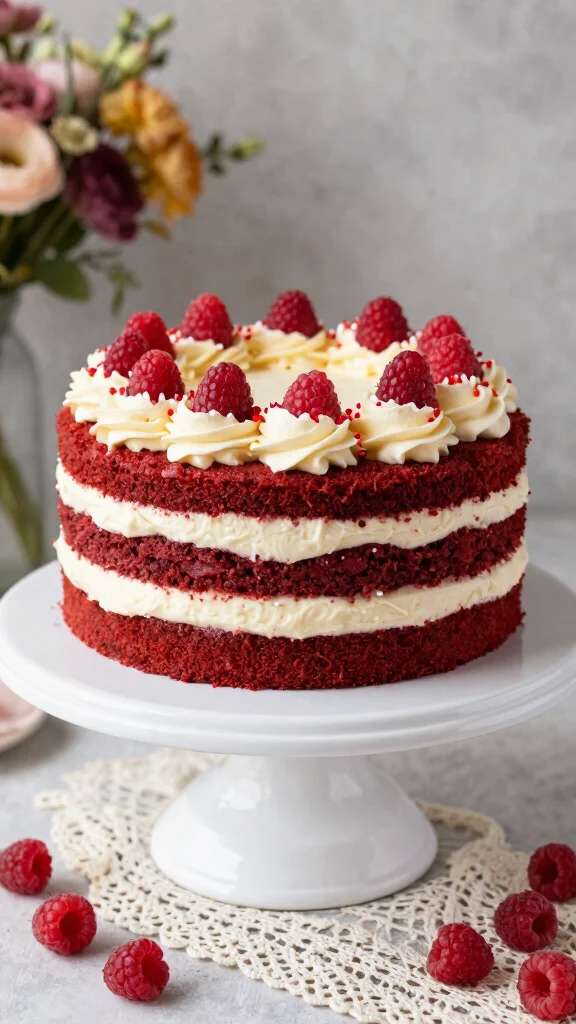 13 Vintage Cake Recipes Classic Flavors from Decades Past - 2. Red Velvet Cake with Cream Cheese Frosting 1