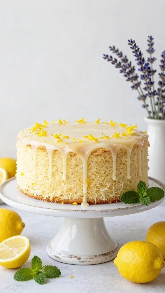 13 Vintage Cake Recipes Classic Flavors from Decades Past - 5. Lemon Chiffon Cake 1