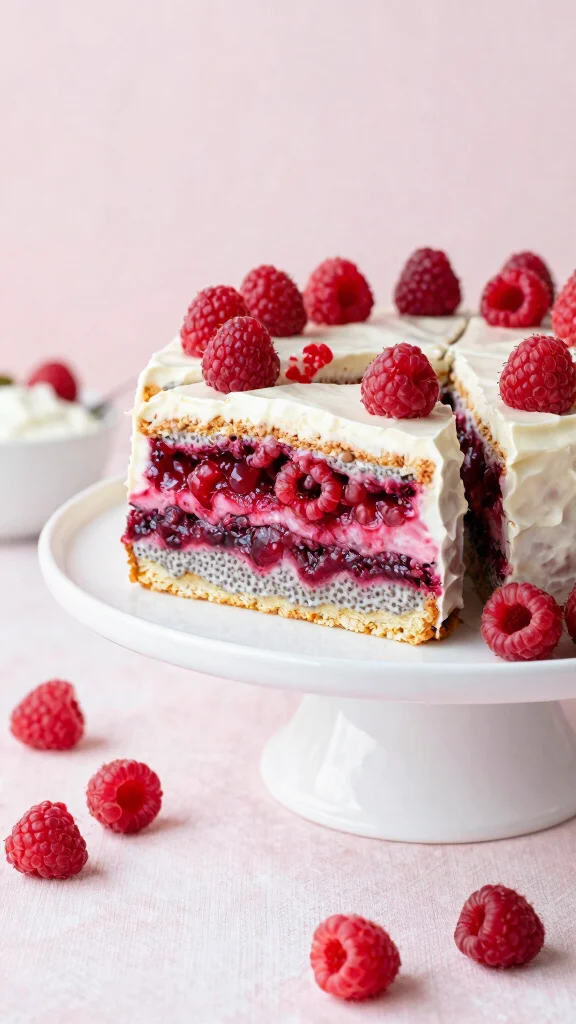 14 Cake Recipes Ideas for Every Occasion and Craving - 6. Raspberry Chia Seed Cake 1