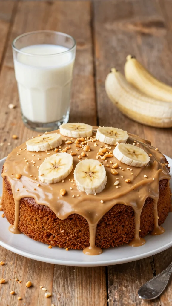 14 Cake Recipes Ideas for Every Occasion and Craving - 8. Peanut Butter Banana Cake 1