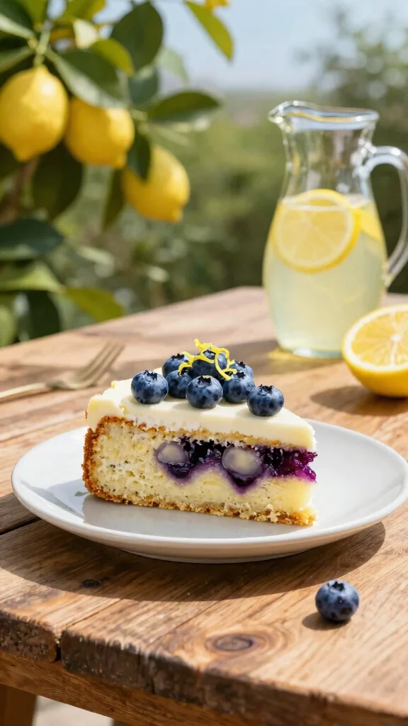 14 Cake Recipes with Fruit: Fresh, Juicy and Irresistible - 2. Blueberry Lemon Burst Cake 1