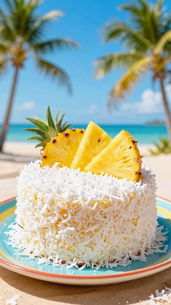 14 Cake Recipes with Fruit: Fresh, Juicy and Irresistible - 4. Pineapple Coconut Cake 1