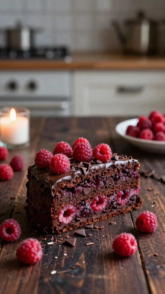 14 Cake Recipes with Fruit: Fresh, Juicy and Irresistible - 5. Raspberry Chocolate Chip Cake 1