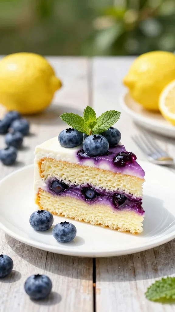14 Dairy Free Cake Recipes Rich, Moist and Delicious - 9. Blueberry Lemonade Cake 1