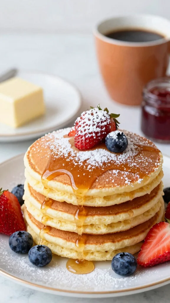 15 Baking Recipes That Use Buttermilk: Tender and Fluffy Delights - 1. Fluffy Buttermilk Pancakes 1