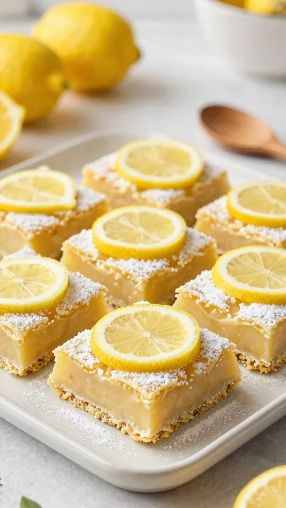 15 Baking Recipes to Sell at Markets and Bake Sales - 5. Zesty Lemon Vegan Bars 1