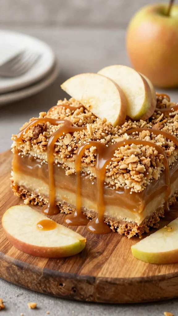 15 No Bake Cake Recipes Perfect for Hot Summer Days - 14. Caramel Apple Crumble Cake 1
