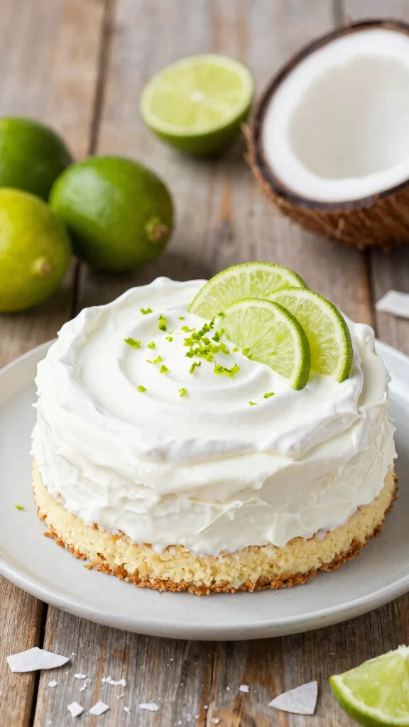 15 No Bake Cake Recipes Perfect for Hot Summer Days - 15. Coconut Lime No-Bake Cake 1