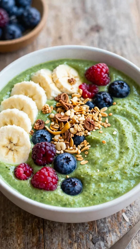 15 No Bake Recipes Perfect for When You Skip the Oven - 15. Green Smoothie Bowl 1