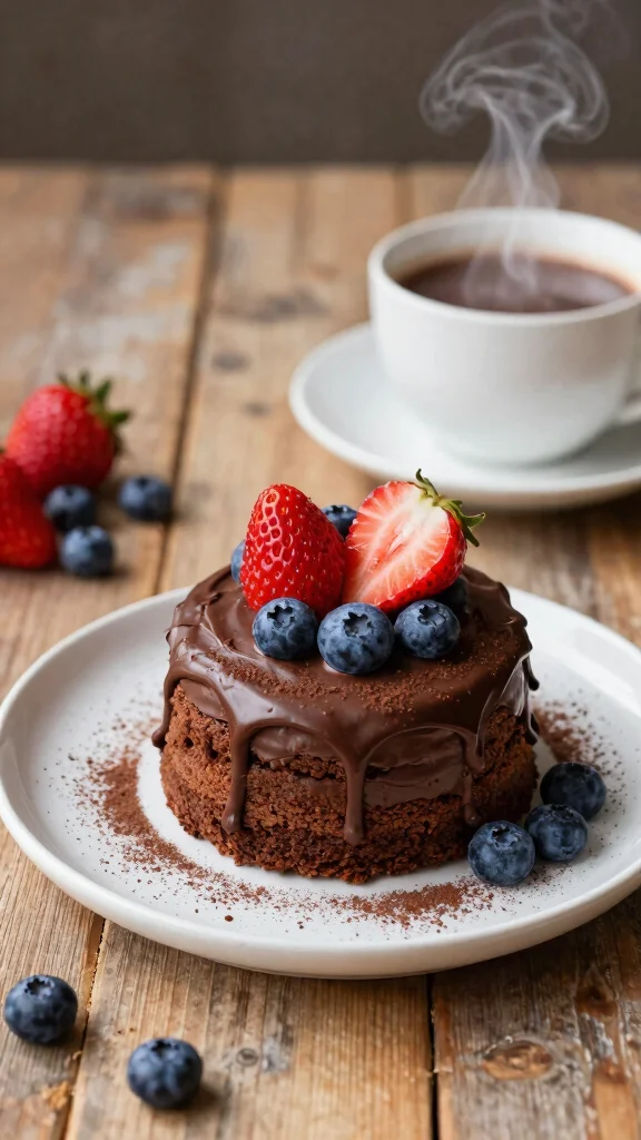 15 Small Batch Cake Recipes Perfect for Two - 1. Mini Vegan Chocolate Cake 1