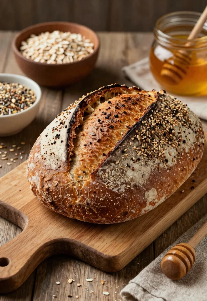 10 Best Gluten Free Sandwich Bread Recipes Soft Sliceable and Delicious - 5. Rustic Gluten Free Multigrain Bread 1