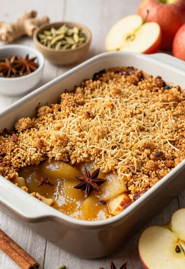 10 Easy Gluten Free Apple Crumble Recipes Crispy Topping and Juicy Filling - 6. Chai-Spiced Apple Crumble 1