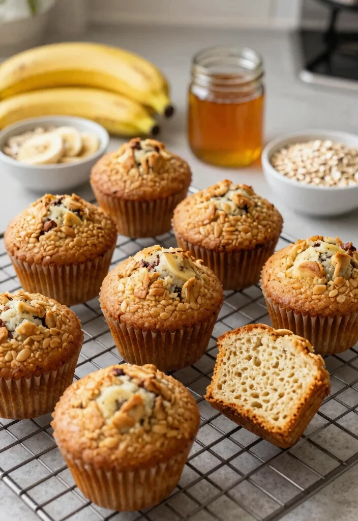 10 Easy Gluten Free Muffin Recipes Soft Tender and Perfect for Meal Prep - 1. Banana Oat Muffins 1