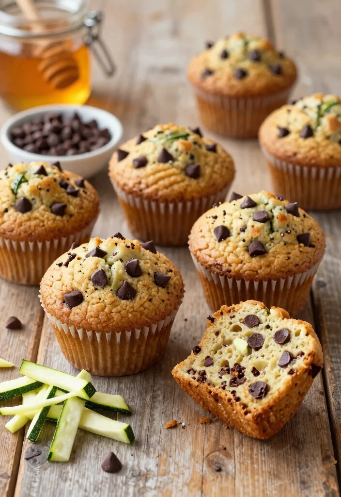 10 Easy Gluten Free Muffin Recipes Soft Tender and Perfect for Meal Prep - 3. Zucchini Chocolate Chip Muffins 1