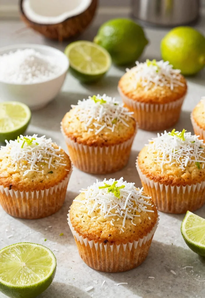 10 Easy Gluten Free Muffin Recipes Soft Tender and Perfect for Meal Prep - 6. Coconut Lime Muffins 1