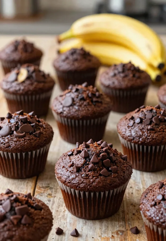 10 Easy Gluten Free Muffin Recipes Soft Tender and Perfect for Meal Prep - 8. Chocolate Banana Muffins 1