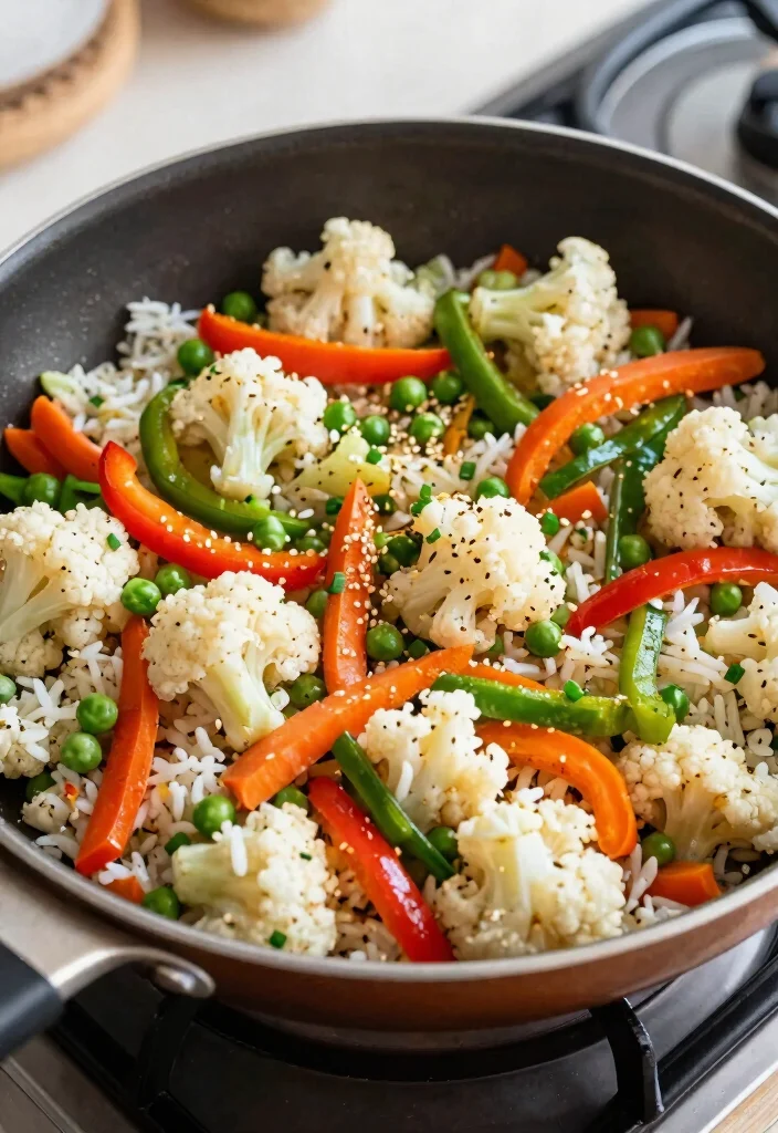 10 Easy Gluten Free Recipes for Delicious Everyday Meals and Treats - 7. Cauliflower Rice Stir-Fry 1