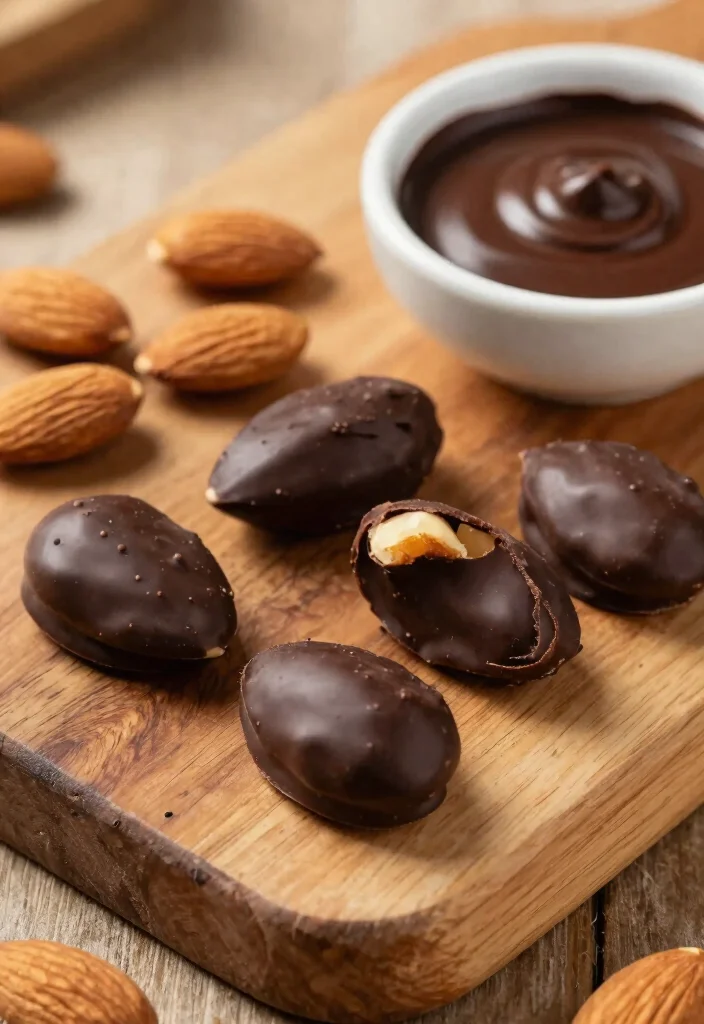 10 Must-Try Gluten Free Foods That Are Healthy Delicious and Easy to Find - 5. Dark Chocolate-Covered Almonds 1