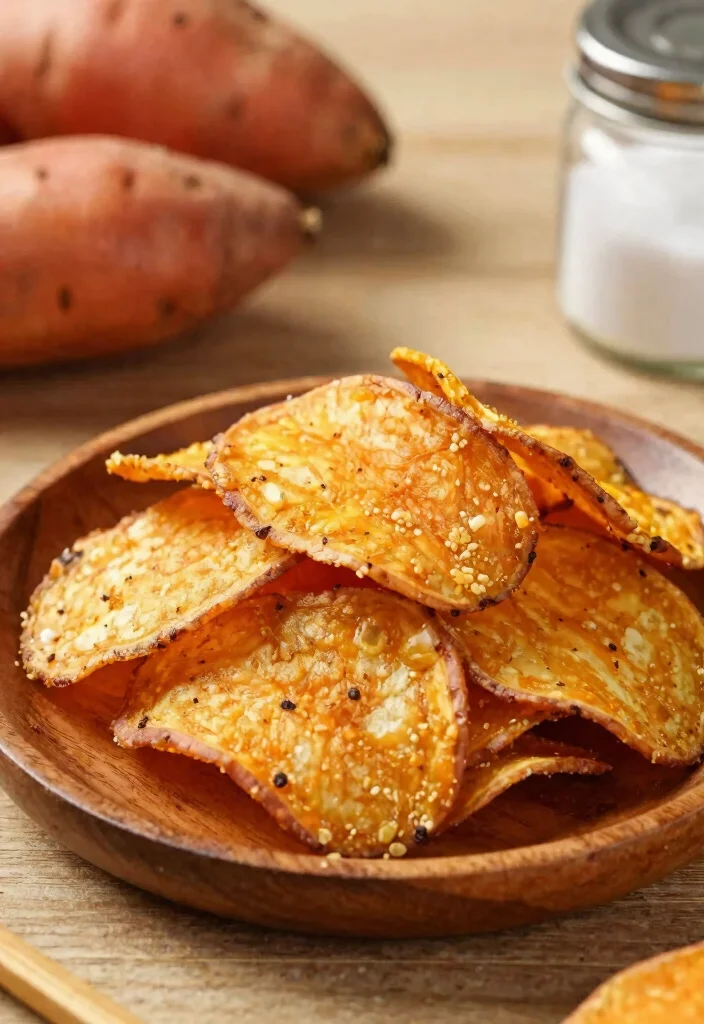 10 Quick Gluten Free Snacks That Are Tasty Healthy and Ready in Minutes - 7. Sweet Potato Chips 1