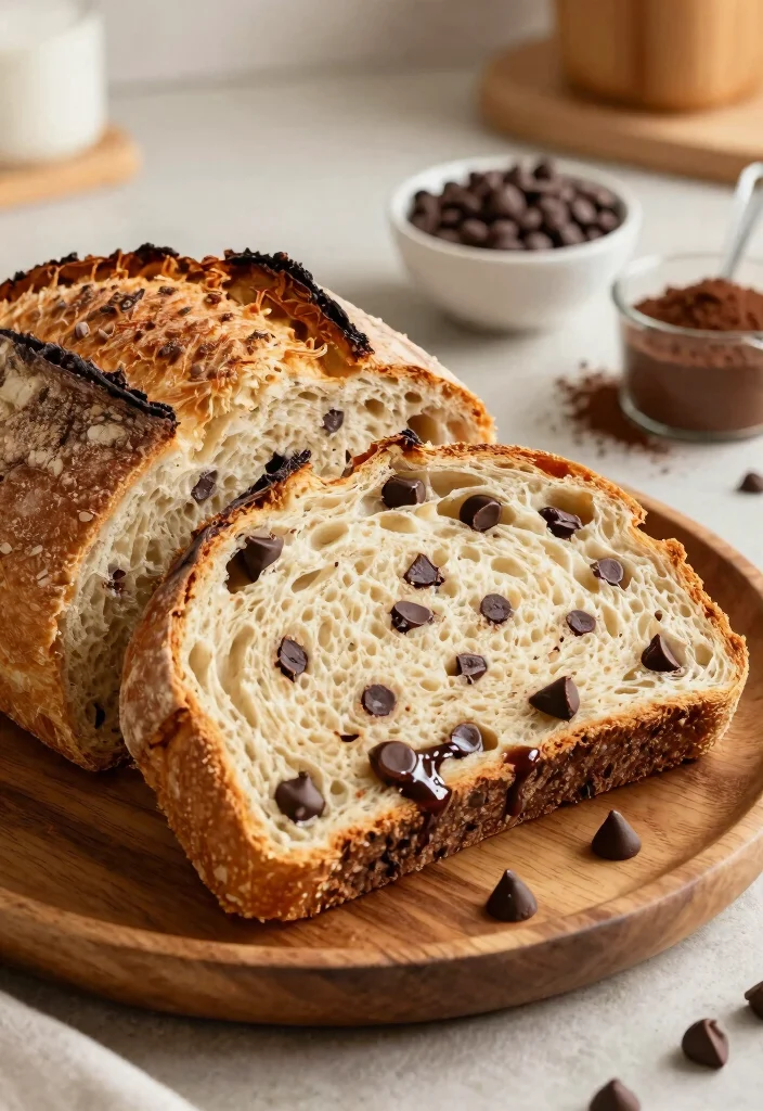 11 Best Gluten Free Sourdough Bread Recipes Crusty on the Outside Soft Inside - 4. Chocolate Chip Gluten Free Sourdough Bread 1