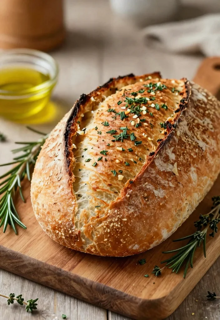 11 Best Gluten Free Sourdough Bread Recipes Crusty on the Outside Soft Inside - 5. Garlic and Herb Gluten Free Sourdough 1