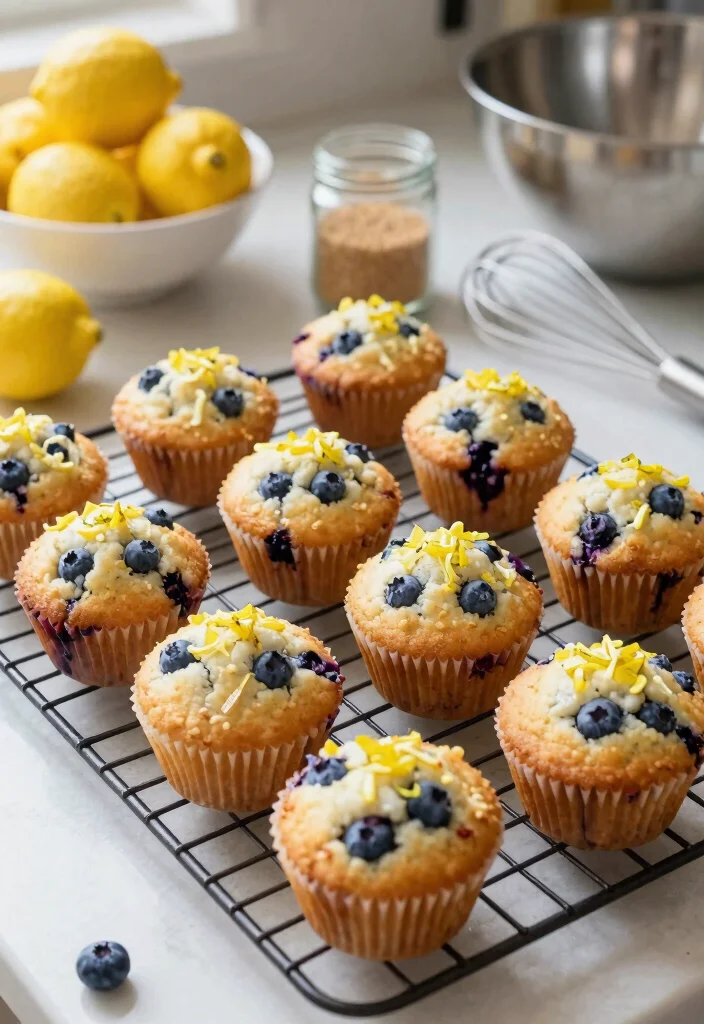 12 Fluffy Gluten Free Blueberry Muffins Bursting With Fresh Flavor - 2. Lemon Zest Blueberry Muffins 1