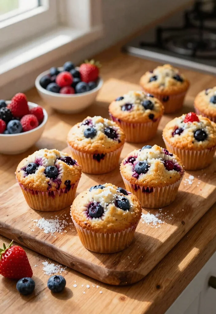 12 Fluffy Gluten Free Blueberry Muffins Bursting With Fresh Flavor - 8. Double Berry Muffins 1