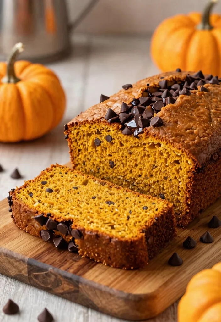 12 Moist Gluten Free Pumpkin Bread Recipes Perfect for Fall - 2. Gluten Free Pumpkin Bread with Chocochips 1