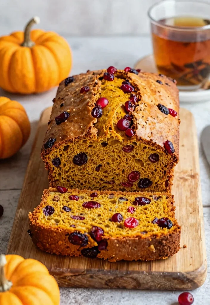 12 Moist Gluten Free Pumpkin Bread Recipes Perfect for Fall - 8. Gluten Free Pumpkin Bread with Cranberries 1