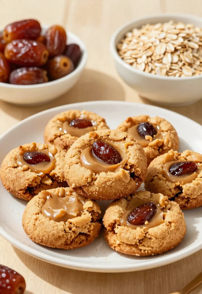 13 Easy Gluten Free Peanut Butter Cookies Recipes Crispy Chewy and Simple - 13. Peanut Butter Date Cookies 1