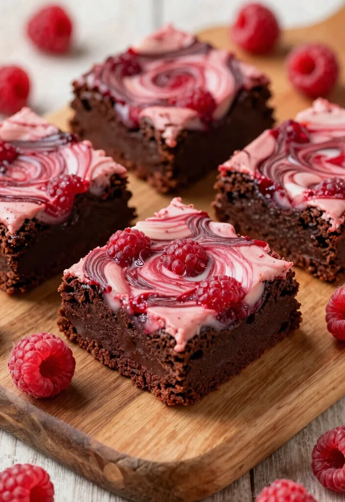13 Fudgy Gluten Free Brownie Recipes Rich Chocolatey and Decadent - 10. Raspberry Swirl Brownies 1