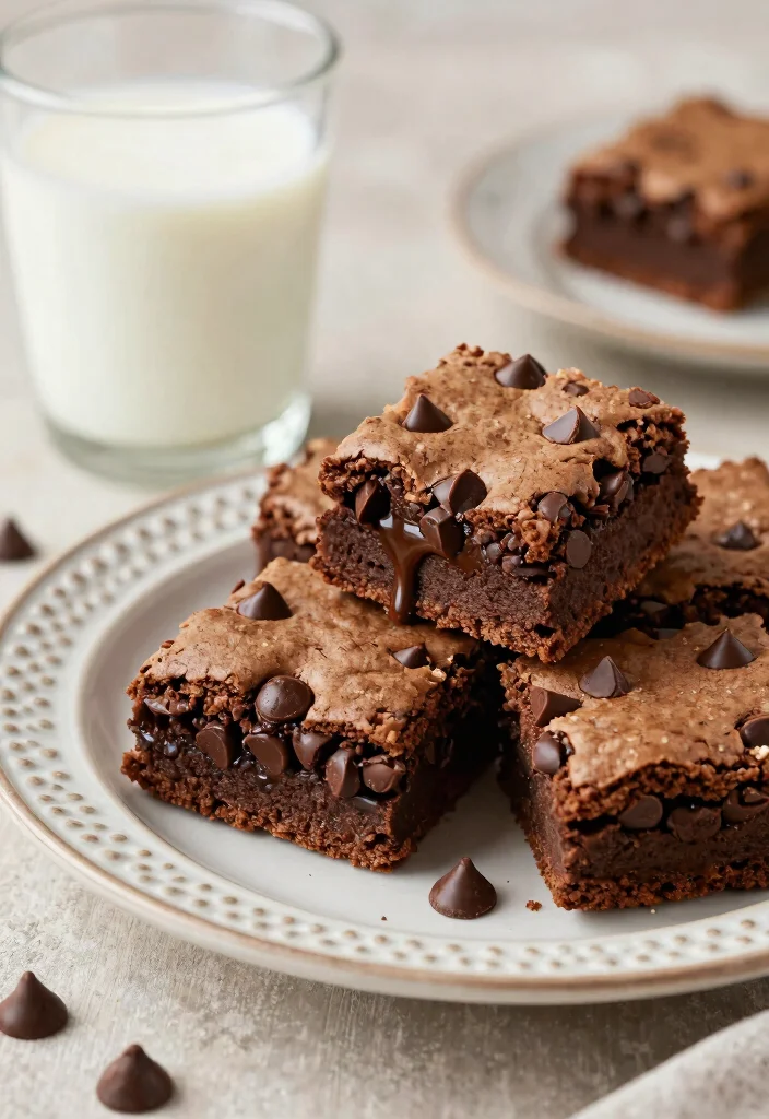 13 Fudgy Gluten Free Brownie Recipes Rich Chocolatey and Decadent - 13. Chocolate Chip Brownies 1
