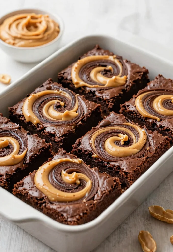 13 Fudgy Gluten Free Brownie Recipes Rich Chocolatey and Decadent - 4. Peanut Butter Swirl Brownies 1