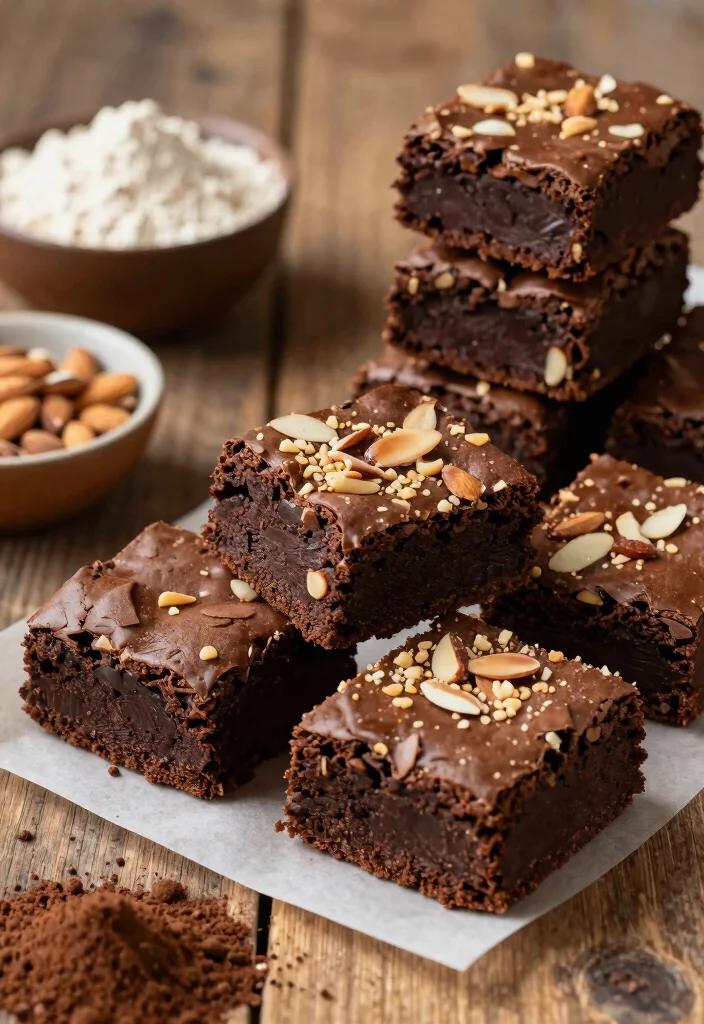13 Fudgy Gluten Free Brownie Recipes Rich Chocolatey and Decadent - 7. Almond Flour Brownies 1